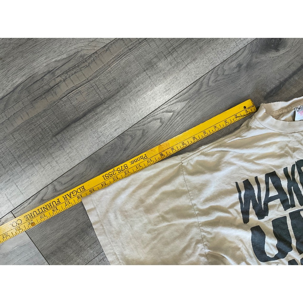 Vintage Bob Marley Wake Up and Live 1995 T-Shirt Oneita Power-T Single Stitch XL - Picture 10 of 14